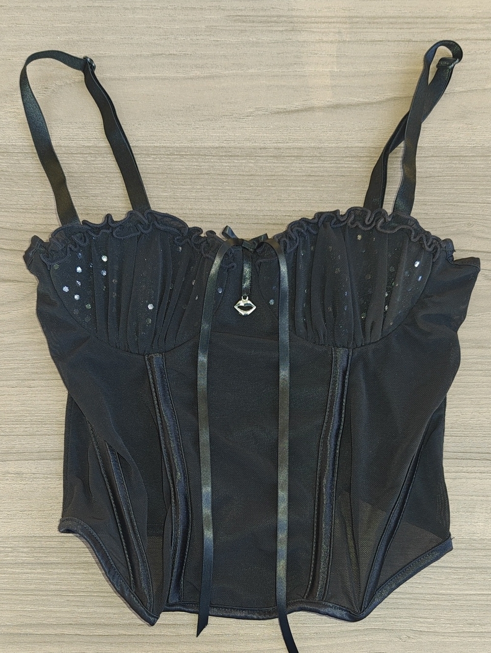 Y2K Coquette Black Corset Bustier Shapewear